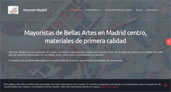 Desktop Screenshot of material-bellasartes-madrid.com