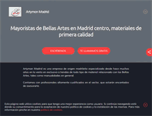 Tablet Screenshot of material-bellasartes-madrid.com